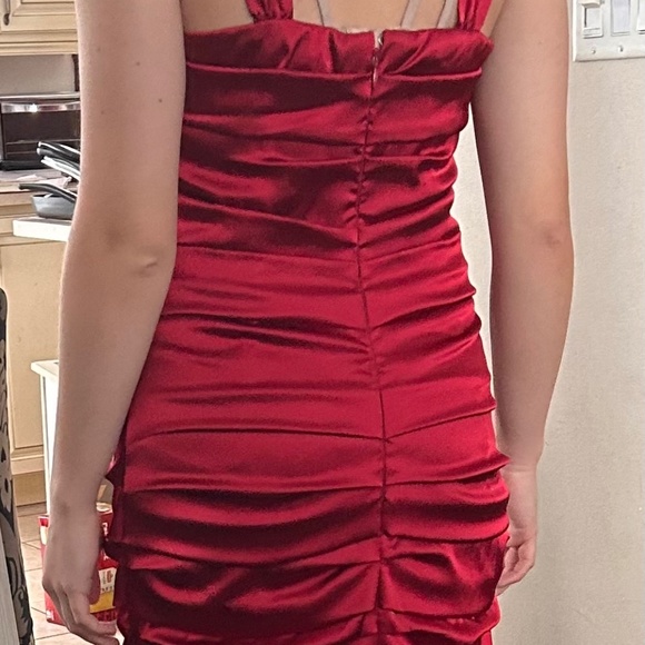 Red Ball Gown Dress Long Formal - Picture 4 of 6